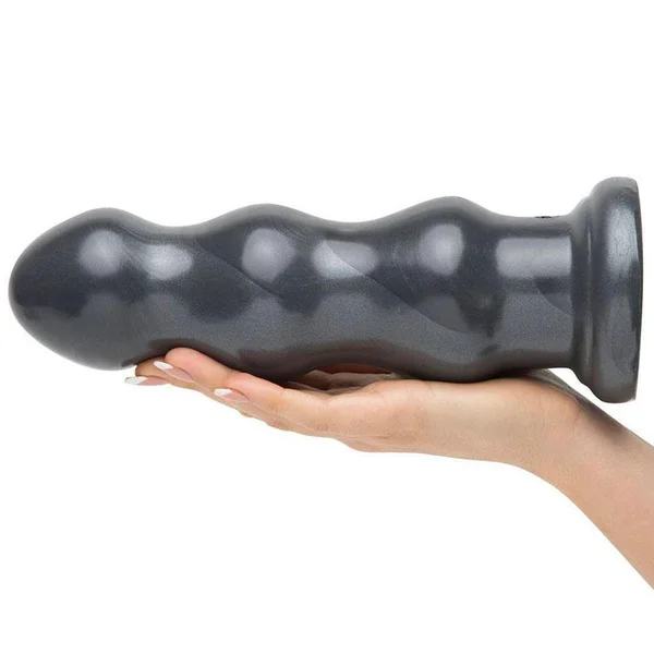 American Bombshell B-10 Tango Huge 10 Inch Butt Plug Gun Metal Grey — image 13 of 14