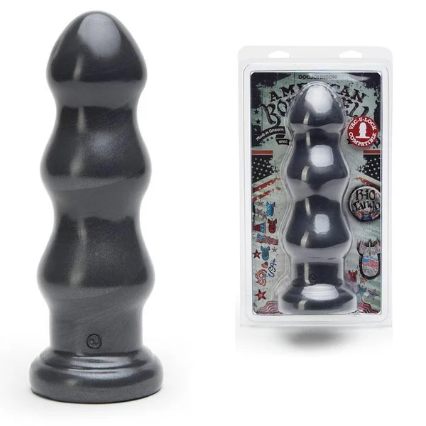American Bombshell B-10 Tango Huge 10 Inch Butt Plug Gun Metal Grey — image 9 of 14
