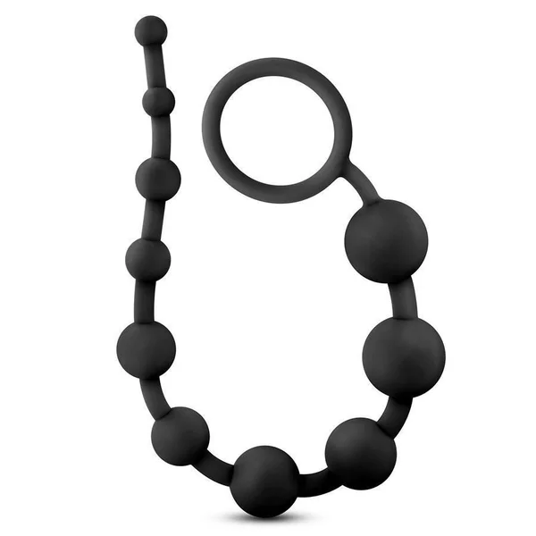 Performance Black Silicone Anal Beads by Blush Novelties — image 11 of 12