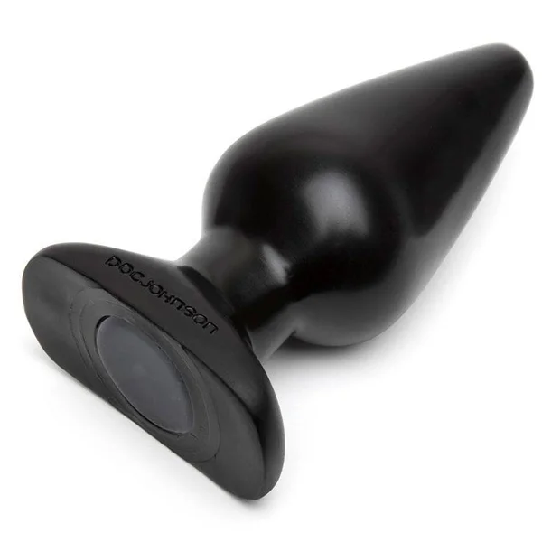 Classic Large Black Butt Plug | Smooth Tapered Anal Plug with Base — image 7 of 8