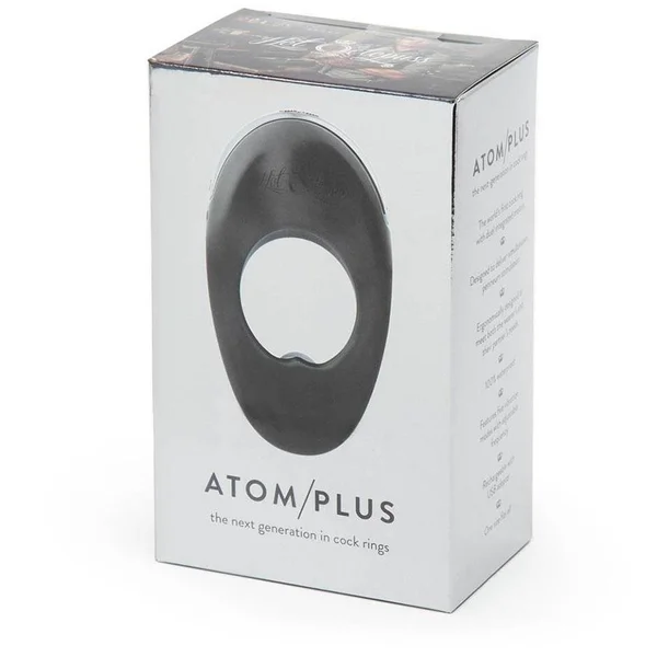 Hot Octopuss Atom Plus Dual Vibrating Cock Ring Black Silicone — image 15 of 16