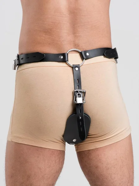DOMINIX Deluxe Leather Anal Plug Harness with Cock Ring — image 19 of 19