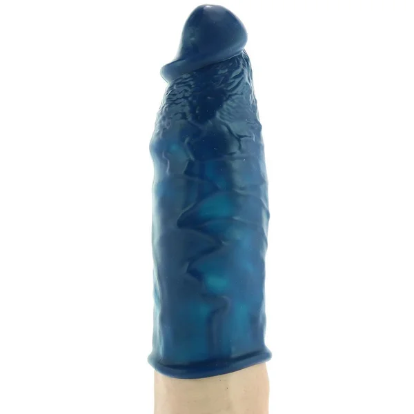 The Great Extender 6 Inch Blue Silicone Penis Sleeve for Men — image 9 of 14