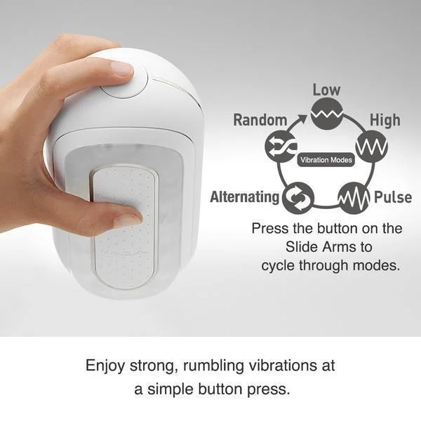 Tenga Flip Zero EV |  Electronic Vibrating Realistic Male Masturbator White — image 21 of 22