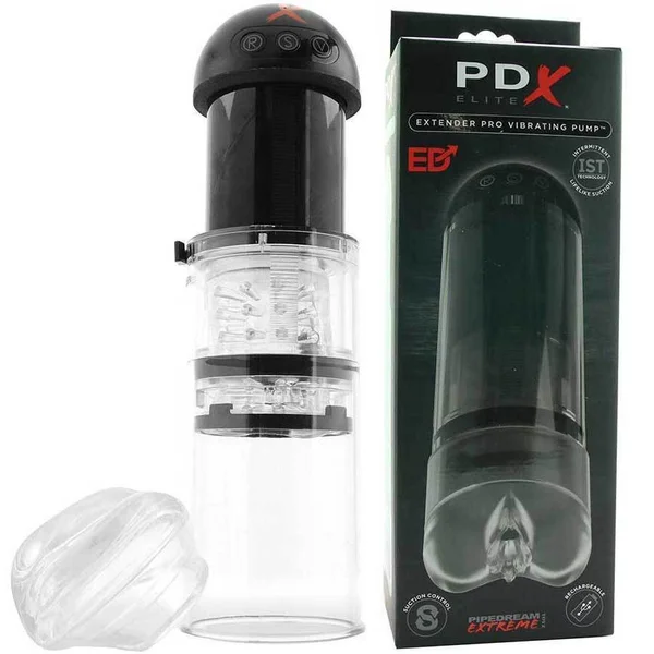 PDX Elite Dick Extender Pro Vibrating Pump | Automatic Suction Penis Pump for Men — image 8 of 14