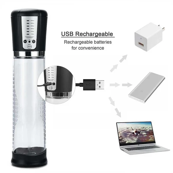 High Power 5 Speed Electric Penis Pump by Lynk Pleasure | Rechargeable Penis Enlarger for Men — image 15 of 17