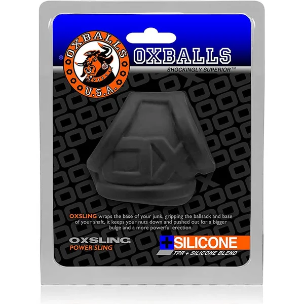 Oxballs Oxsling Silicone Cock Sling and Ball Stretcher Black — image 10 of 10