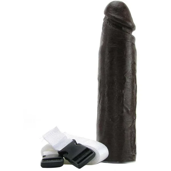 The Perfect 8 Inch Realistic Black Hollow Strap On Sleeve for Men by Dr. Love — image 8 of 12