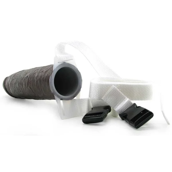The Perfect 8 Inch Realistic Black Hollow Strap On Sleeve for Men by Dr. Love — image 10 of 12