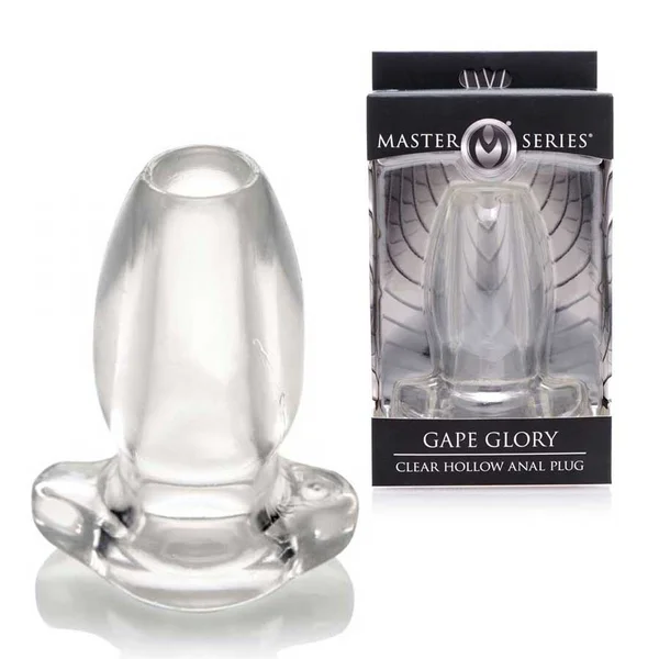 Gape Glory Clear Hollow Butt Plug | 3.9 Inch Tunnel Probe by Master Series — image 8 of 14