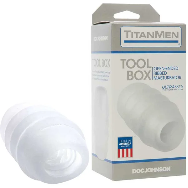 UR3 UltraSkyn Tool Box Frosted Male Masturbator by TitanMen Tools — image 4 of 6