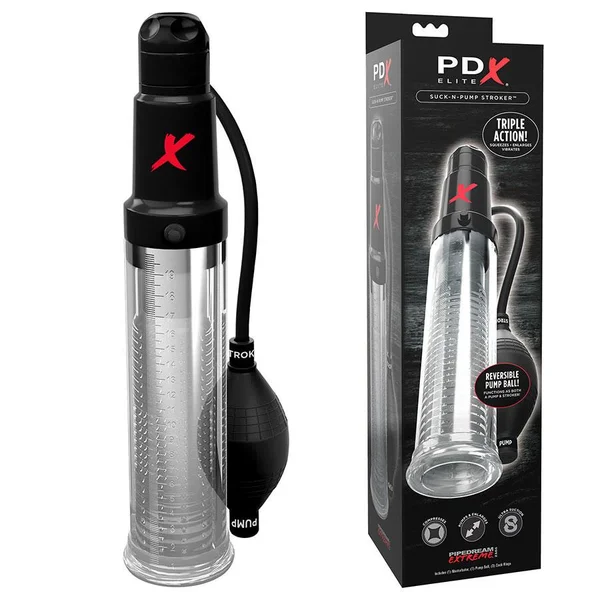 PDX Elite Suck-N-Pump | All-in-One Penis Pump and Stroker with Multi-Speed Vibrating Action — image 9 of 13