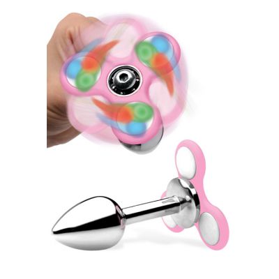 Frisky Light Up Fidget Spinner 5 Stainless Steel Butt Plug