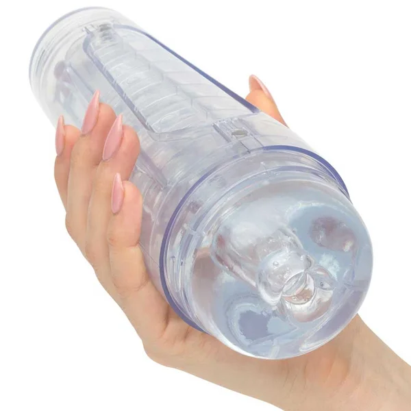 Main Squeeze Optix Masturbator | Crystal Clear Discreet Stroker for Men — image 9 of 10