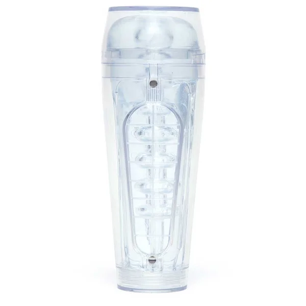 Main Squeeze Optix Masturbator | Crystal Clear Discreet Stroker for Men — image 7 of 10