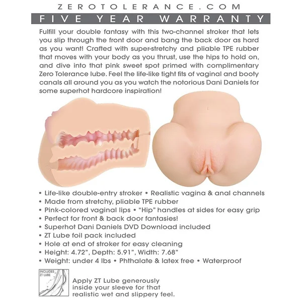 Dani Daniels Realistic Vagina & Ass Masturbator by Zero Tolerance — image 20 of 22