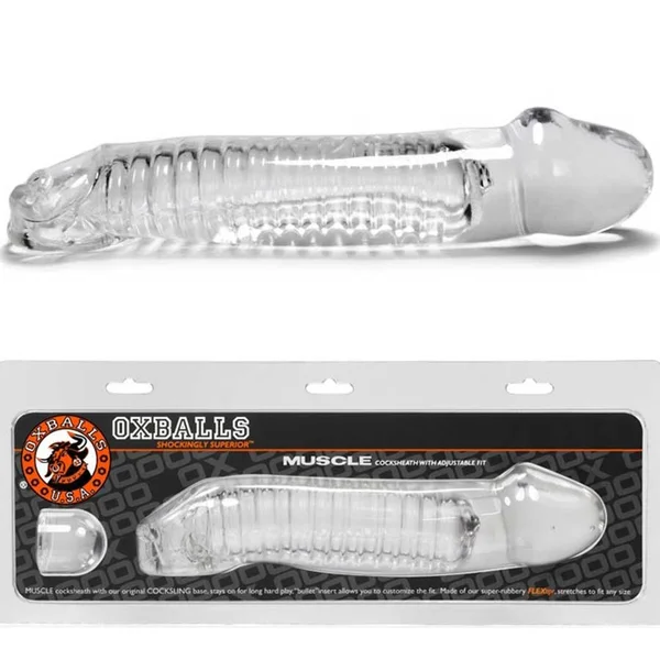 8 Inch Muscle Cock Sleeve | Oxballs Realistic Cocksheath Enhancer — image 17 of 25