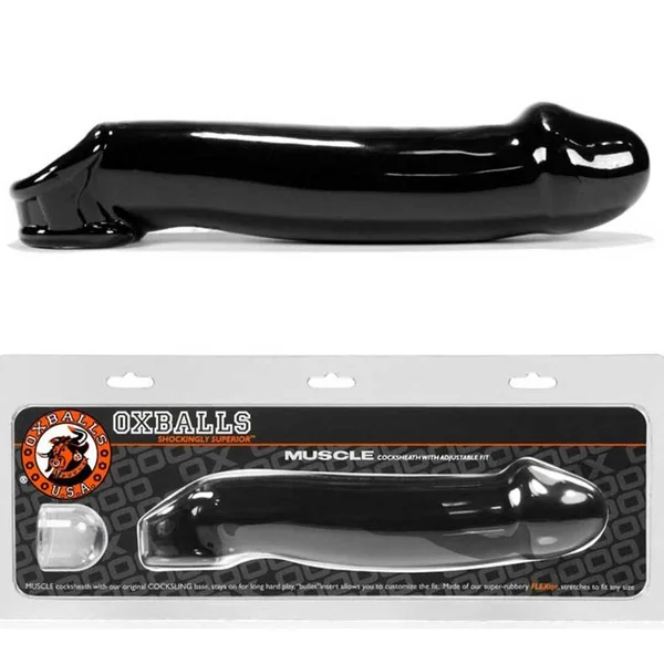 8 Inch Muscle Cock Sleeve | Oxballs Realistic Cocksheath Enhancer — image 18 of 25