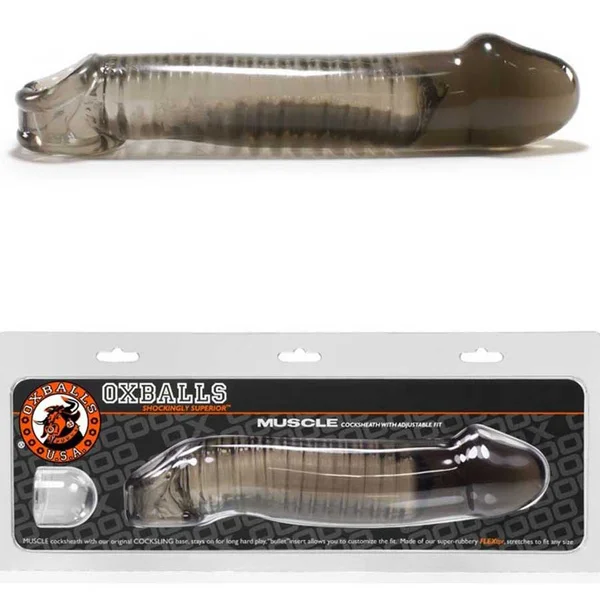 8 Inch Muscle Cock Sleeve | Oxballs Realistic Cocksheath Enhancer — image 16 of 25