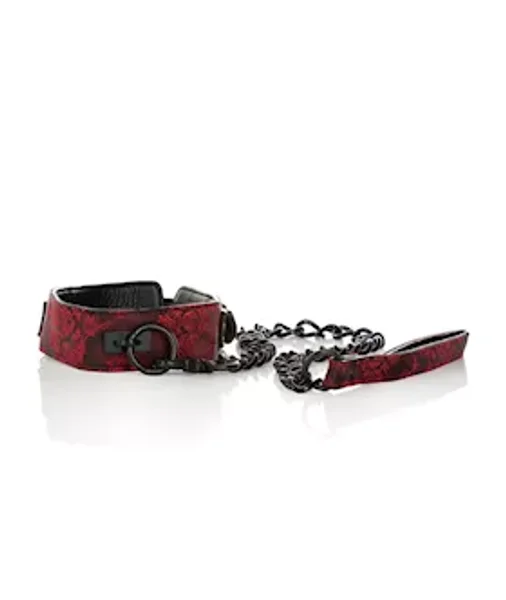 Scandal Collar With Leash - Black — image 8 of 9
