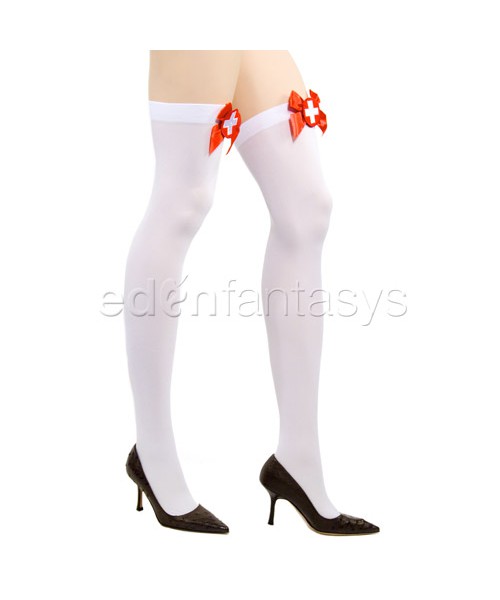 Naughty nurse thigh highs