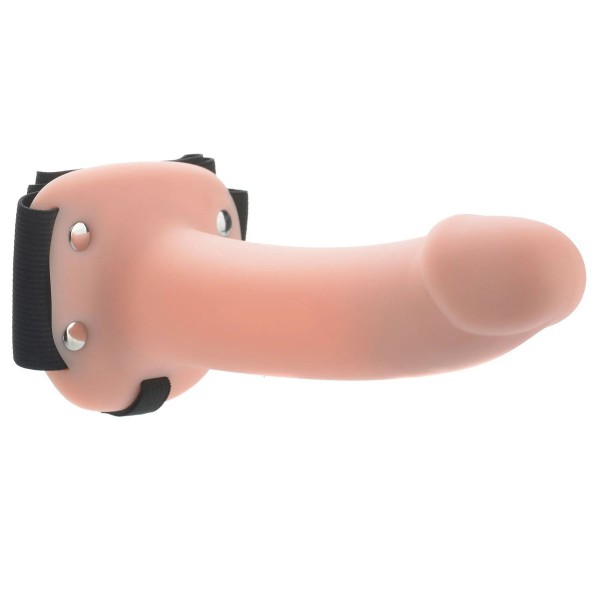 Adams Realistic Soft Flexskin 6.5 Inch Hollow Strap on Penis Extension Sleeve