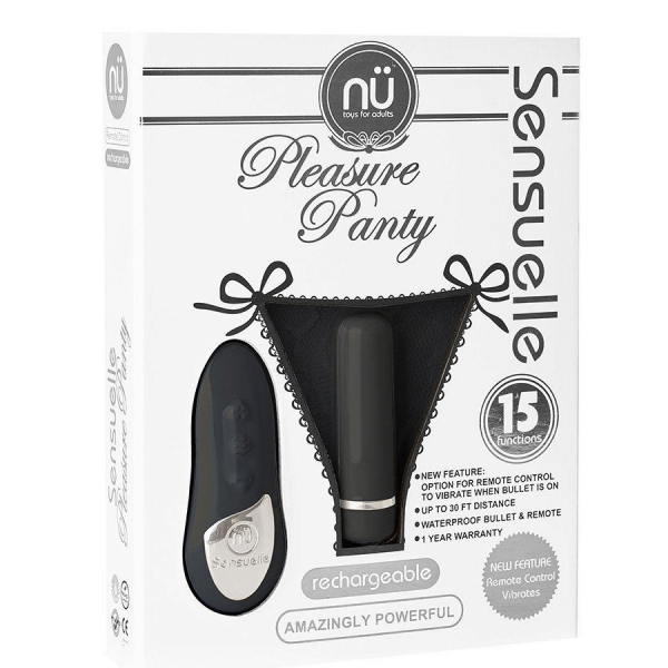 NU Sensuelle Rechargeable Pleasure Lace-Up Panty Vibrator