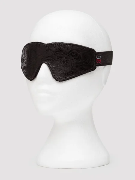 Bondage Boutique Black Rose Faux Fur Lined Blindfold — image 13 of 13
