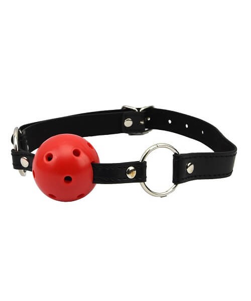 Bound to Please Breathable Ball Gag Red