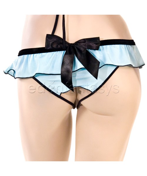 Lovely lycra peek-a-boo set