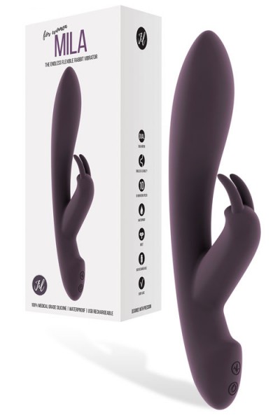 JÌL Mila Deluxe 8.7" Flexible Rabbit Vibrator