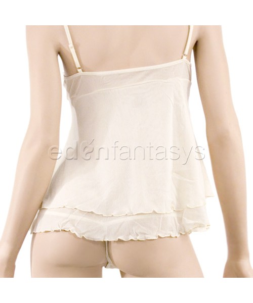 Jeweled babydoll with g-string