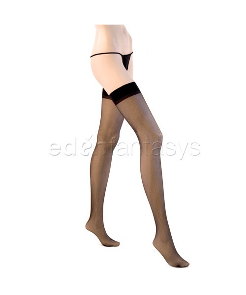 Sheer backseam stockings