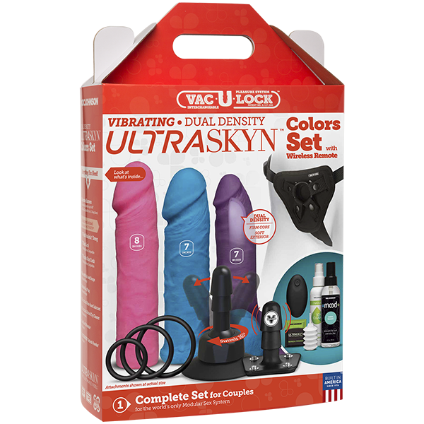 Vac-U-Lock Vibrating Dual Density Strap-On Set — image 8 of 8