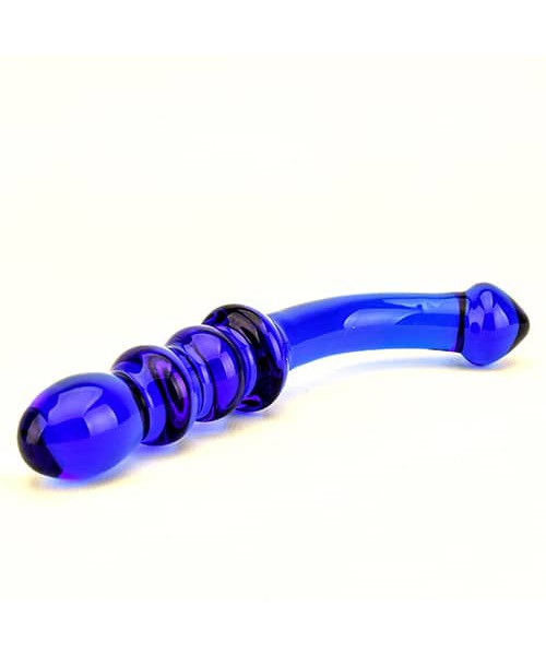 Spectrum Ribbed G-Spot Glass Dildo — image 9 of 25