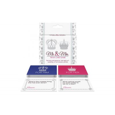 Mr Mrs Trivia Card Game
