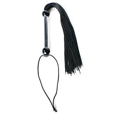 Black Rubber Flogger
