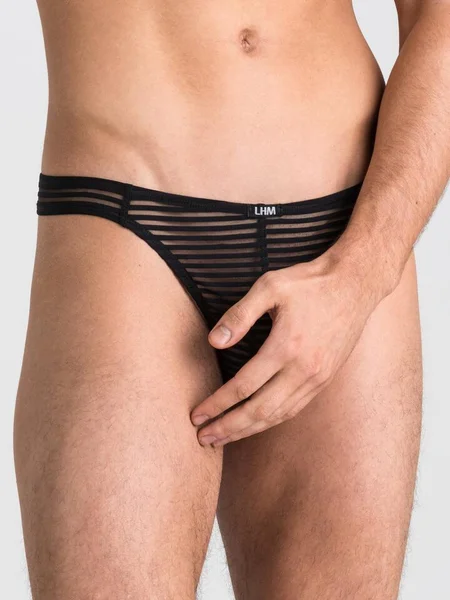 LHM Stripe Mesh Thong for Men — image 13 of 13