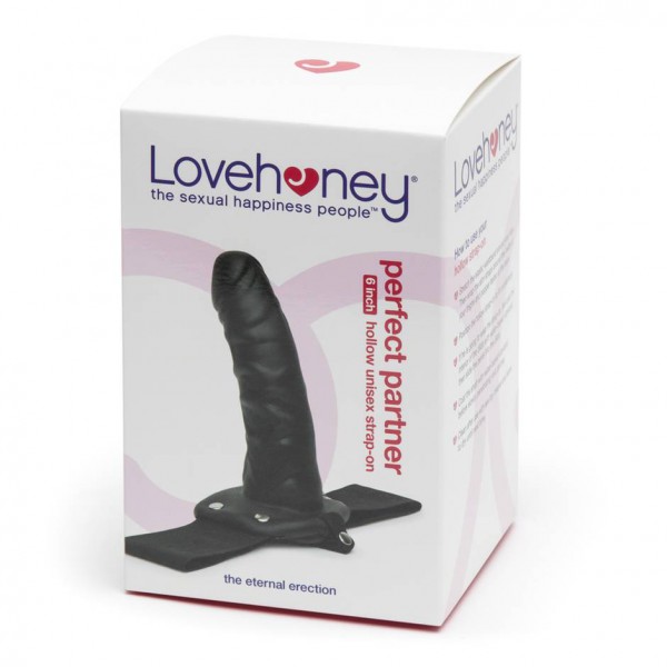 Lovehoney Perfect Partner Unisex Hollow Strap-On 6 Inch