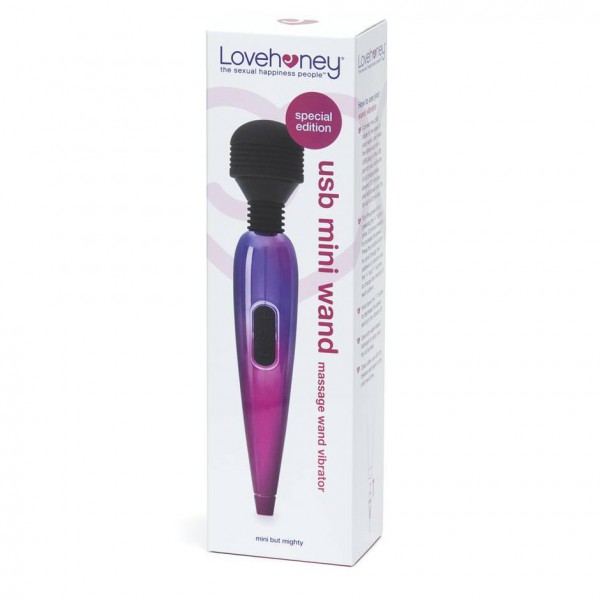 Lovehoney Deluxe Rechargeable Mini Metallic Massage Wand Vibrator