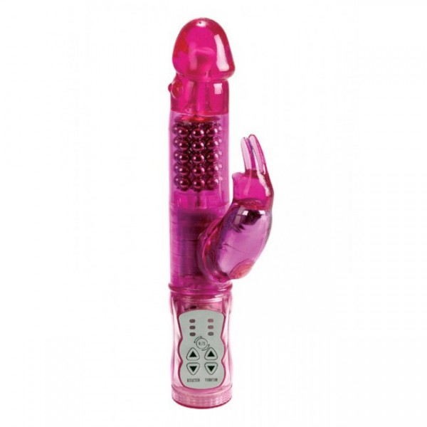 Waterproof Jack Rabbit Vibrator - Pink