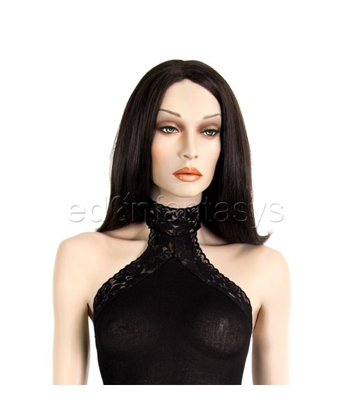 Sheer halter mini dress
