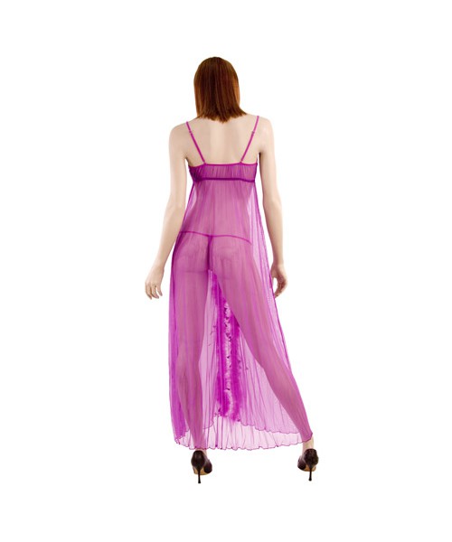 Flamingo gown with g-string