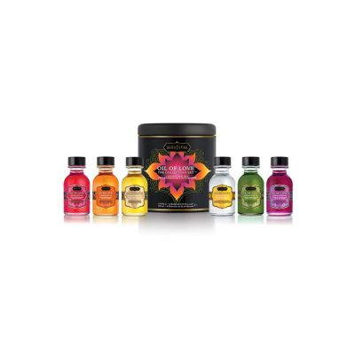 Kama Sutra Set of 6 Flavoured Warming Body Oils 22ml each