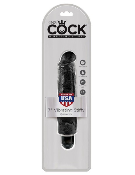 King Cock 7 in. Vibrating Stiffy