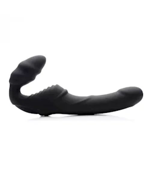 Slim Rider Strapless Vibrating Silicone Strap On - 8.5 Inches — image 9 of 14