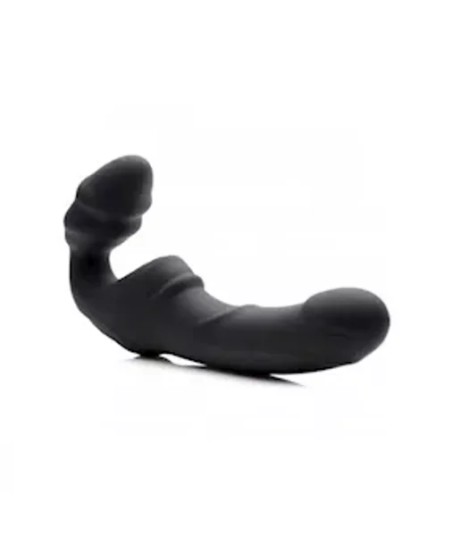Slim Rider Strapless Vibrating Silicone Strap On - 8.5 Inches — image 10 of 14