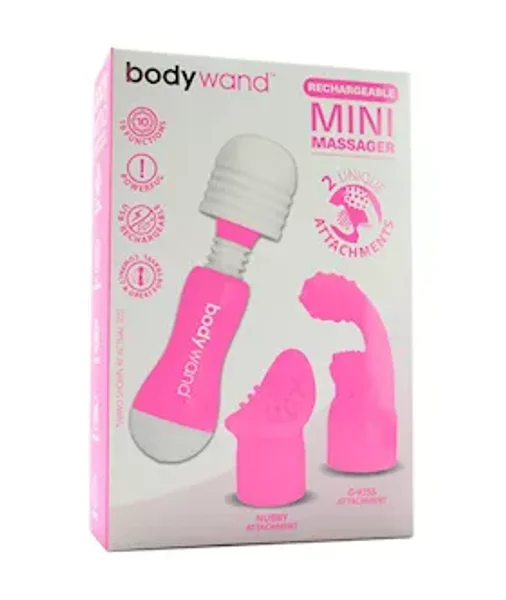 Bodywand Rechargeable Mini   Attachments - Pink — image 9 of 9