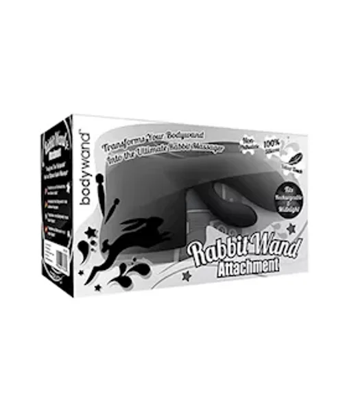Bodywand Rechargeable Rabbit Attachment - Black — image 3 of 4