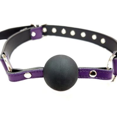 Harmony Purple Leather Ball Gag